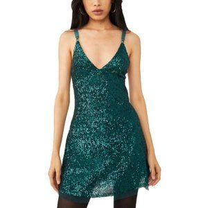 Intimately by Free People green sequin dress